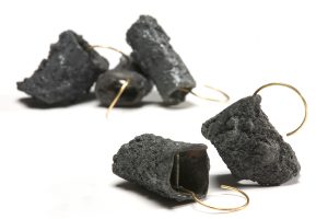 Concrete, Plexiglass, Gold 18kt
