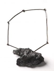 Concrete, Mosquito net, Shibuici, Textile, Graphite powder, Acrylic paint