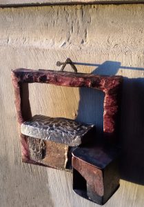 Purple Heart wood, Shibuici, Silver oxidized