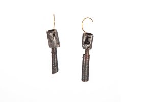 Gold 18kt , Aluminum (casted), Shibuici,
