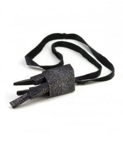 Shibuici, Silver 925 oxidized, Leather